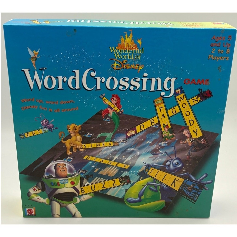 WordCrossing Word Game by Mattel‎ Games Disney Inspired Complete